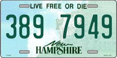 NH license plate 3897949