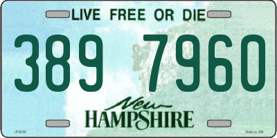 NH license plate 3897960