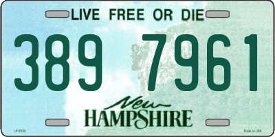 NH license plate 3897961