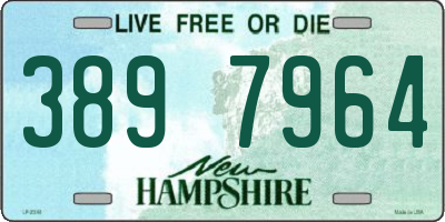 NH license plate 3897964
