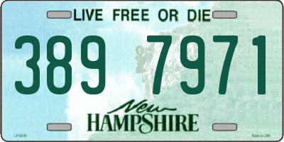NH license plate 3897971