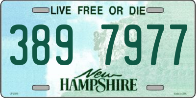 NH license plate 3897977
