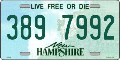 NH license plate 3897992
