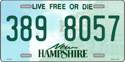 NH license plate 3898057