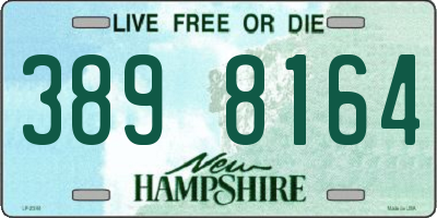 NH license plate 3898164