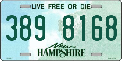 NH license plate 3898168