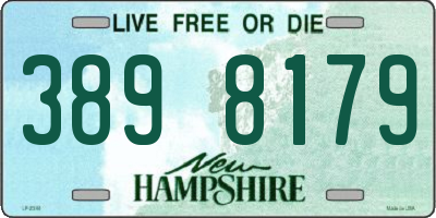 NH license plate 3898179