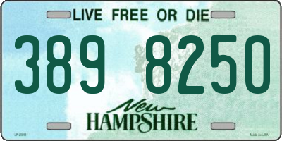 NH license plate 3898250