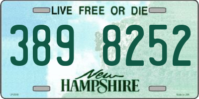 NH license plate 3898252
