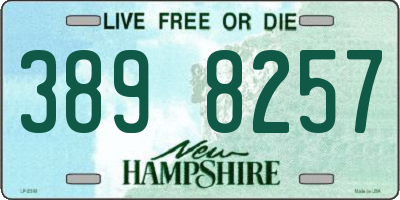 NH license plate 3898257