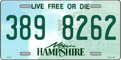 NH license plate 3898262