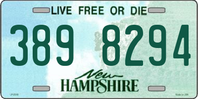 NH license plate 3898294