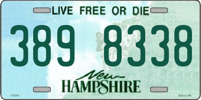 NH license plate 3898338