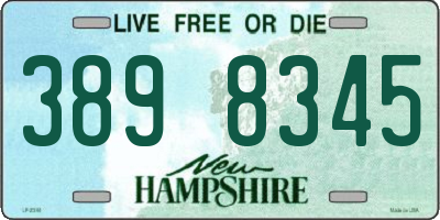 NH license plate 3898345