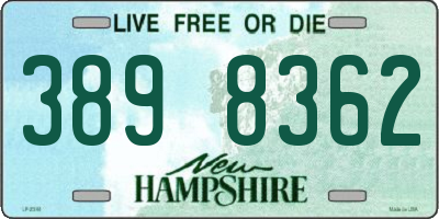 NH license plate 3898362