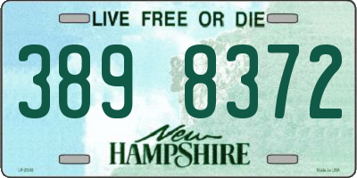 NH license plate 3898372