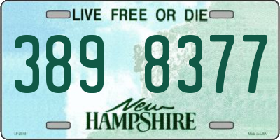 NH license plate 3898377