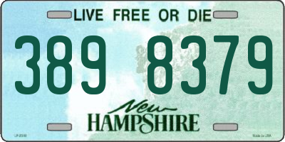 NH license plate 3898379