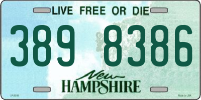 NH license plate 3898386