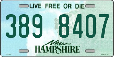 NH license plate 3898407
