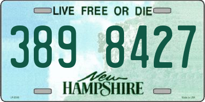 NH license plate 3898427