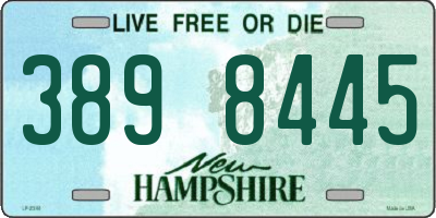 NH license plate 3898445