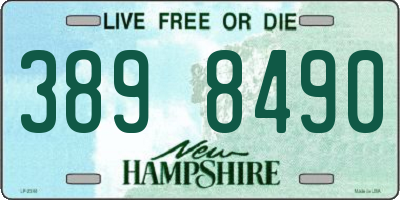 NH license plate 3898490