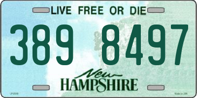 NH license plate 3898497