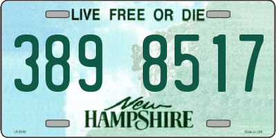 NH license plate 3898517