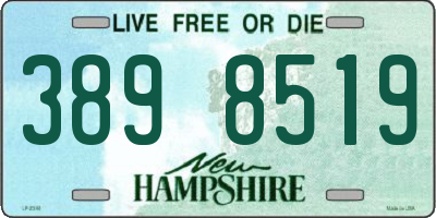 NH license plate 3898519
