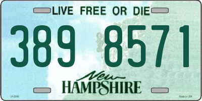 NH license plate 3898571