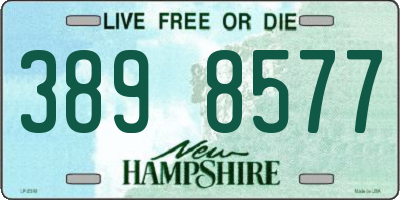 NH license plate 3898577