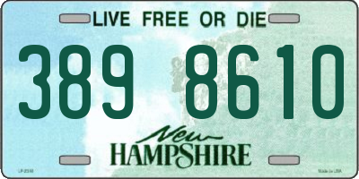 NH license plate 3898610