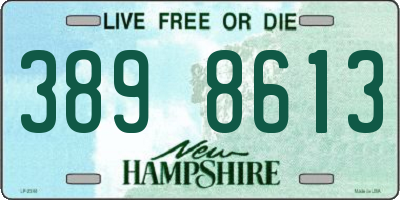 NH license plate 3898613