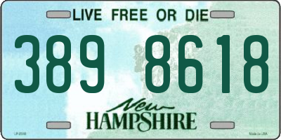 NH license plate 3898618