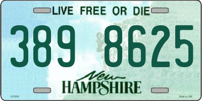NH license plate 3898625