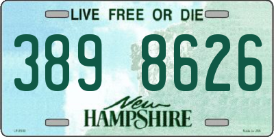 NH license plate 3898626