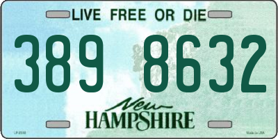 NH license plate 3898632