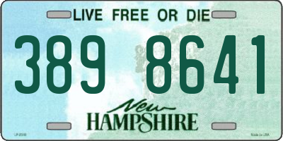 NH license plate 3898641