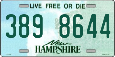 NH license plate 3898644