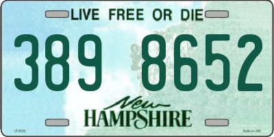 NH license plate 3898652