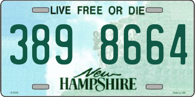 NH license plate 3898664