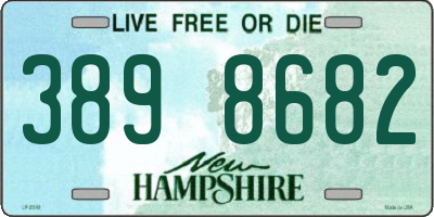 NH license plate 3898682