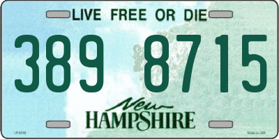 NH license plate 3898715