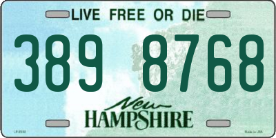NH license plate 3898768