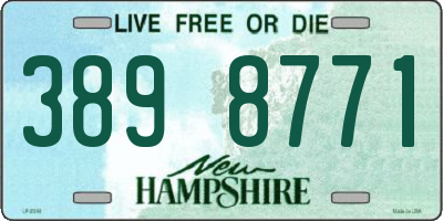 NH license plate 3898771