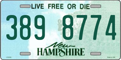 NH license plate 3898774