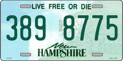 NH license plate 3898775