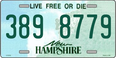 NH license plate 3898779
