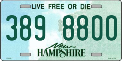 NH license plate 3898800